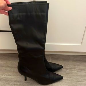 Colin Stuart black leather boots